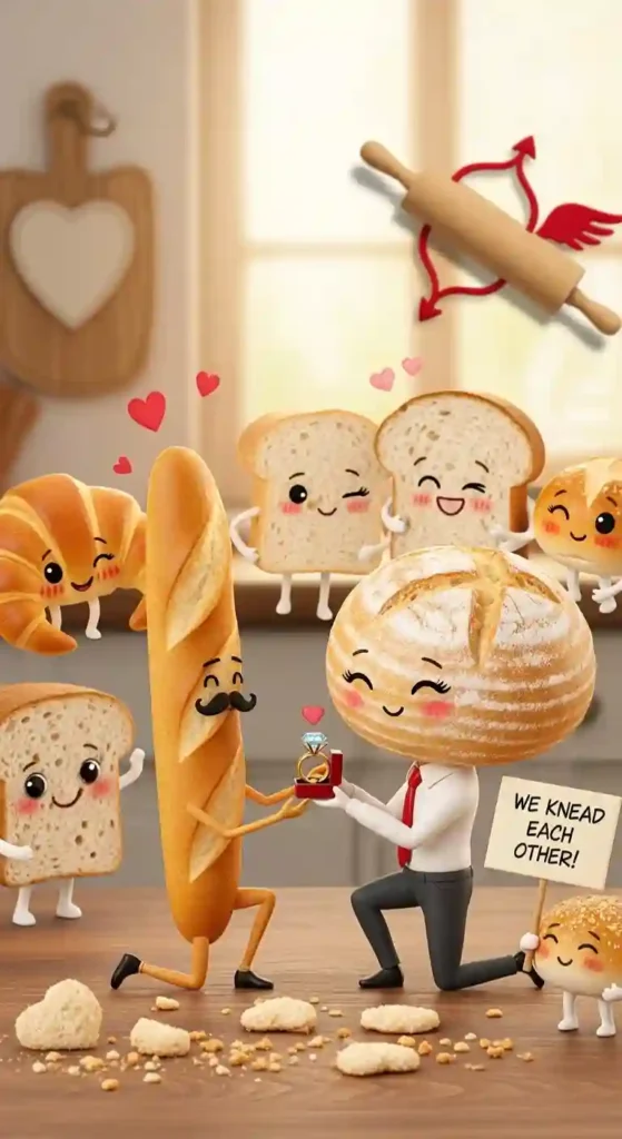 Bread Puns Love Romance
