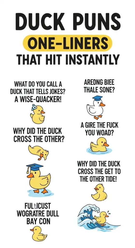 Duck Puns One-Liners That Hit Instantly