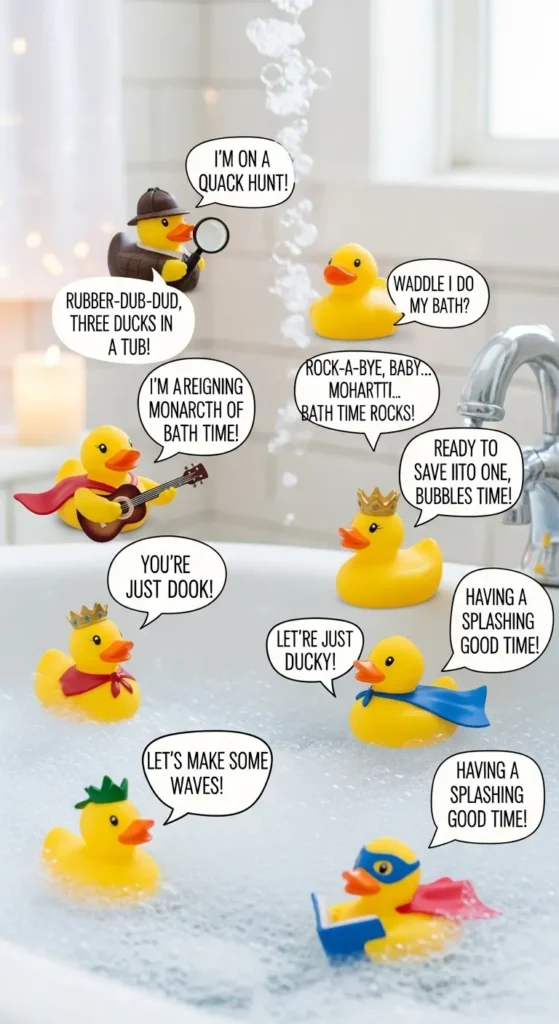 Rubber Duck Puns Bathtime Puns