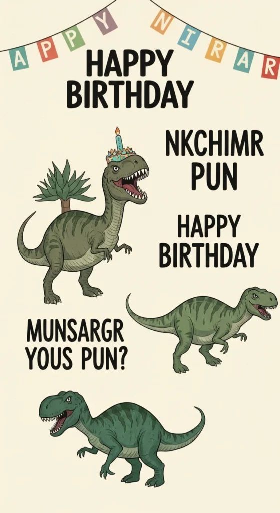 Dinosaur Birthday Puns to Celebrate