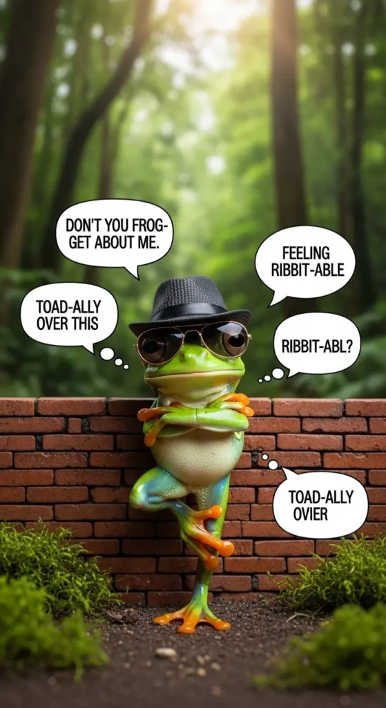 Tree Frog Puns With Extra Attitude