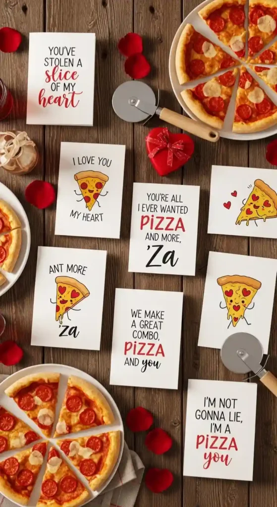 Pizza Valentine Puns for Sweet Cards