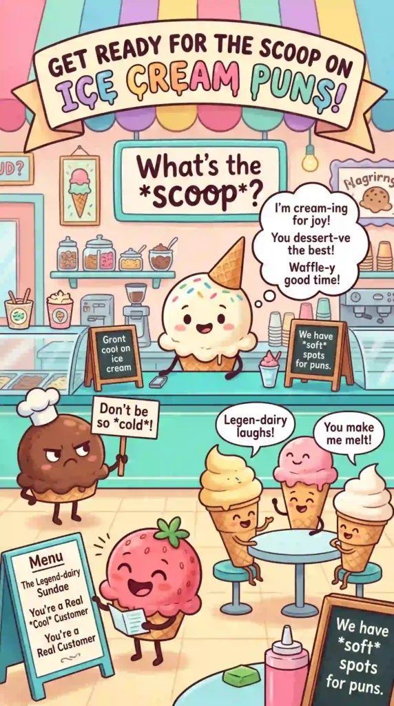 Get Ready for Funny Ice Cream Puns
